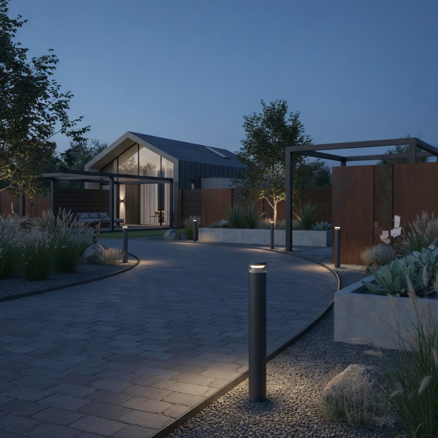 Ideal Lux - Candeeiro exterior LED BOEING LED/14W/230V 100 cm CRI 90 IP65 preto