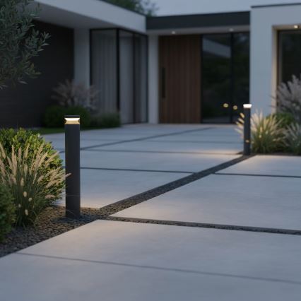 Ideal Lux - Candeeiro exterior LED BOEING LED/14W/230V 100 cm CRI 90 IP65 preto