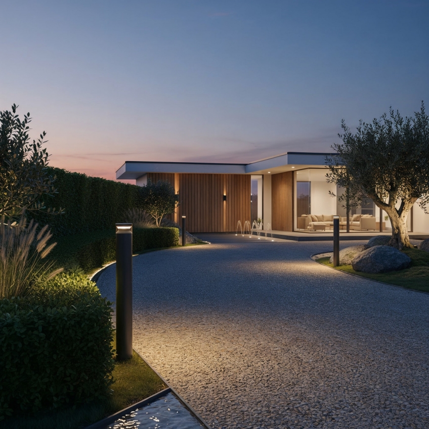 Ideal Lux - Candeeiro exterior LED BOEING LED/14W/230V 100 cm CRI 90 IP65 preto