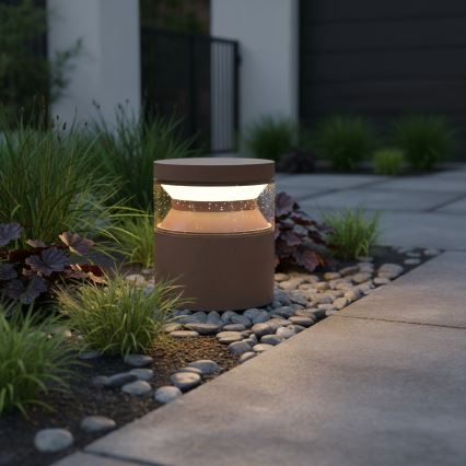 Ideal Lux - Candeeiro exterior LED BOEING LED/14W/230V 15 cm CRI 90 IP65 castanho