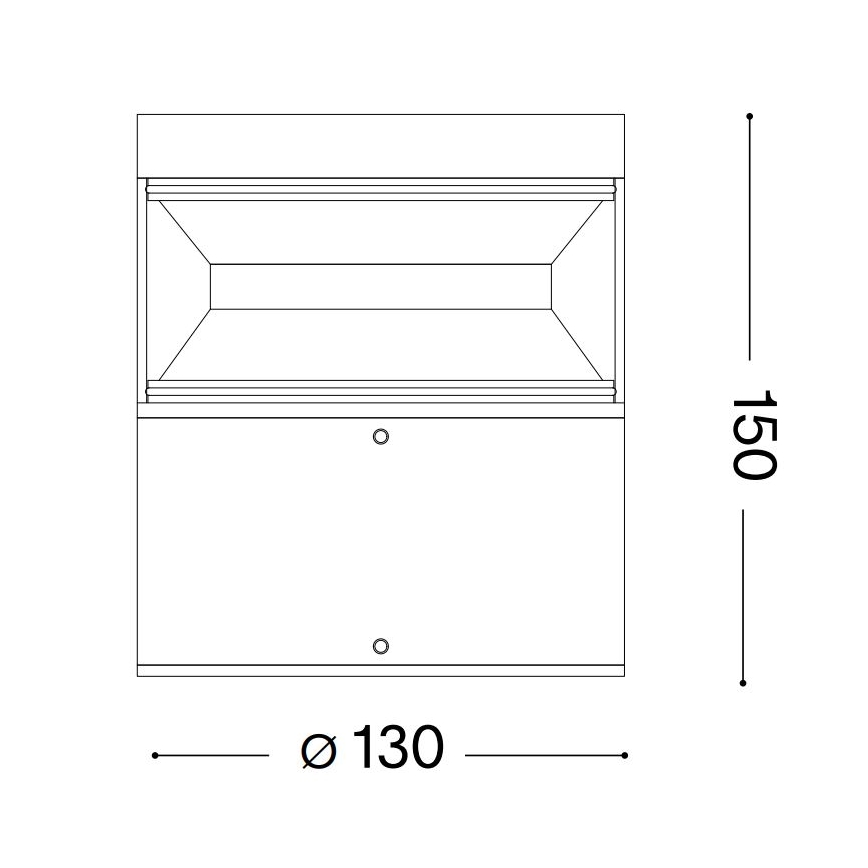 Ideal Lux - Candeeiro exterior LED BOEING LED/14W/230V 15 cm CRI 90 IP65 castanho