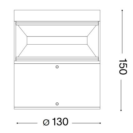 Ideal Lux - Candeeiro exterior LED BOEING LED/14W/230V 15 cm CRI 90 IP65 castanho