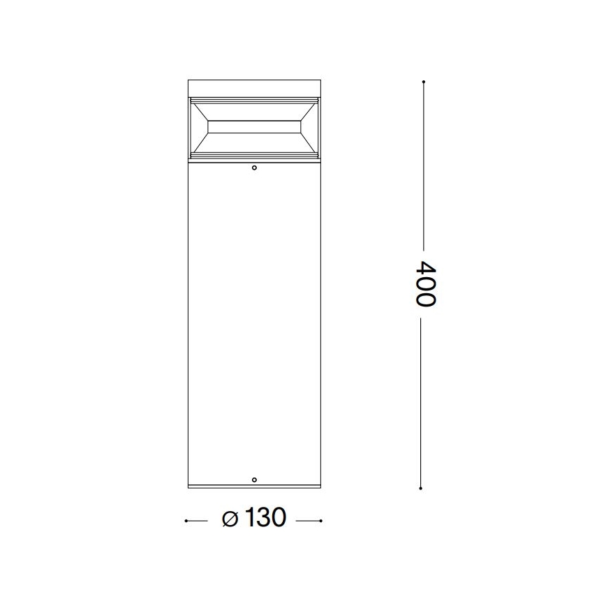 Ideal Lux - Candeeiro exterior LED BOEING LED/14W/230V 40 cm CRI 90 IP65 antracite