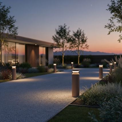 Ideal Lux - Candeeiro exterior LED BOEING LED/14W/230V 40 cm CRI 90 IP65 castanho