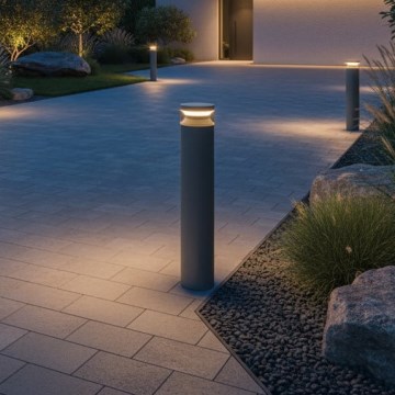 Ideal Lux - Candeeiro exterior LED BOEING LED/14W/230V diâmetro 70 cm CRI 90 IP65 antracite