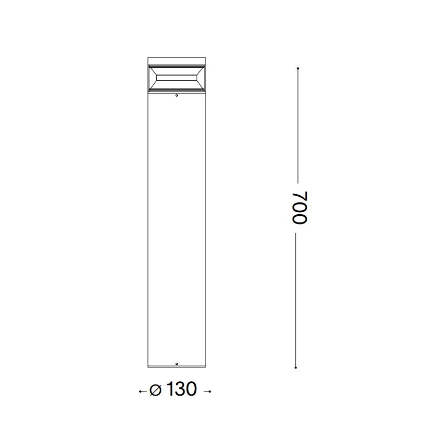 Ideal Lux - Candeeiro exterior LED BOEING LED/14W/230V diâmetro 70 cm CRI 90 IP65 preto