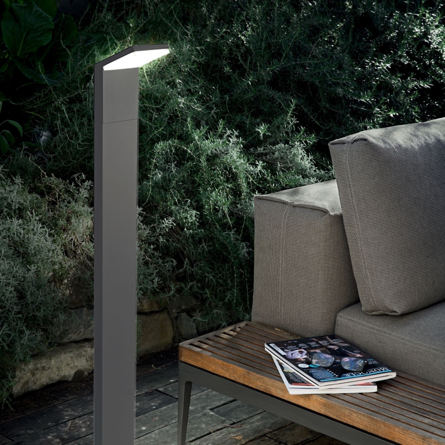 Ideal Lux - Candeeiro exterior LED STYLE LED/8,5W/230V 4000K 100 cm CRI 90 IP54 antracite