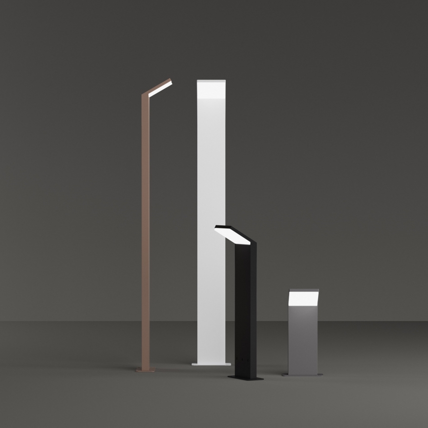 Ideal Lux - Candeeiro exterior LED STYLE LED/8,5W/230V 4000K 50 cm CRI 90 IP54 preto