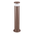 Ideal Lux - Candeeiro exterior TORRE 1xE27/15W/230V 80 cm IP65 castanho