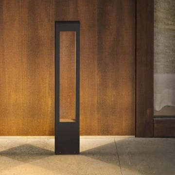 Ideal Lux - Candeeiro exterior VEGA 1xG9/15W/230V 80 cm IP44 castanho