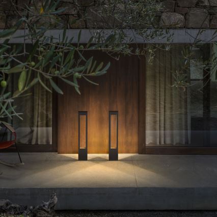 Ideal Lux - Candeeiro exterior VEGA 1xG9/15W/230V 80 cm IP44 castanho