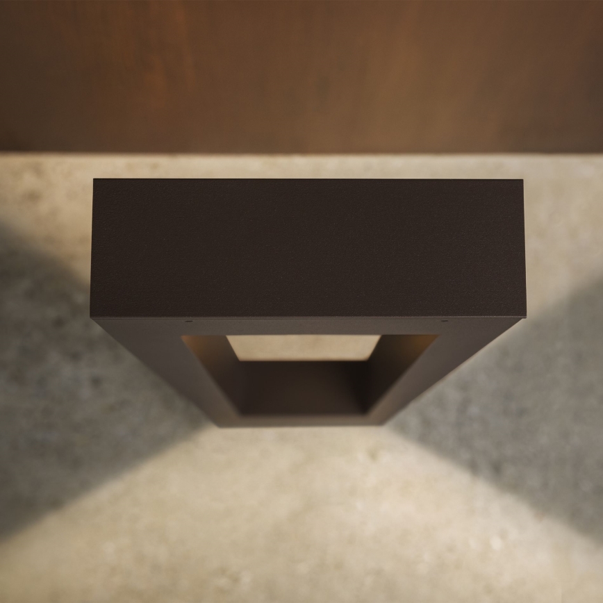 Ideal Lux - Candeeiro exterior VEGA 1xG9/15W/230V 80 cm IP44 castanho