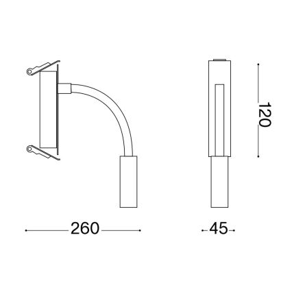 Ideal Lux - Candeeiro flexível LED pequeno IO LED/3W/230V CRI 90 branco