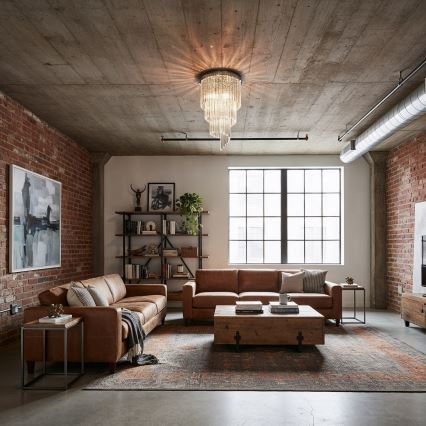 Ideal Lux - Candeeiro integrado de cristal CARLTON 8xE14/40W/230V diâmetro 40 cm cromado brilhante