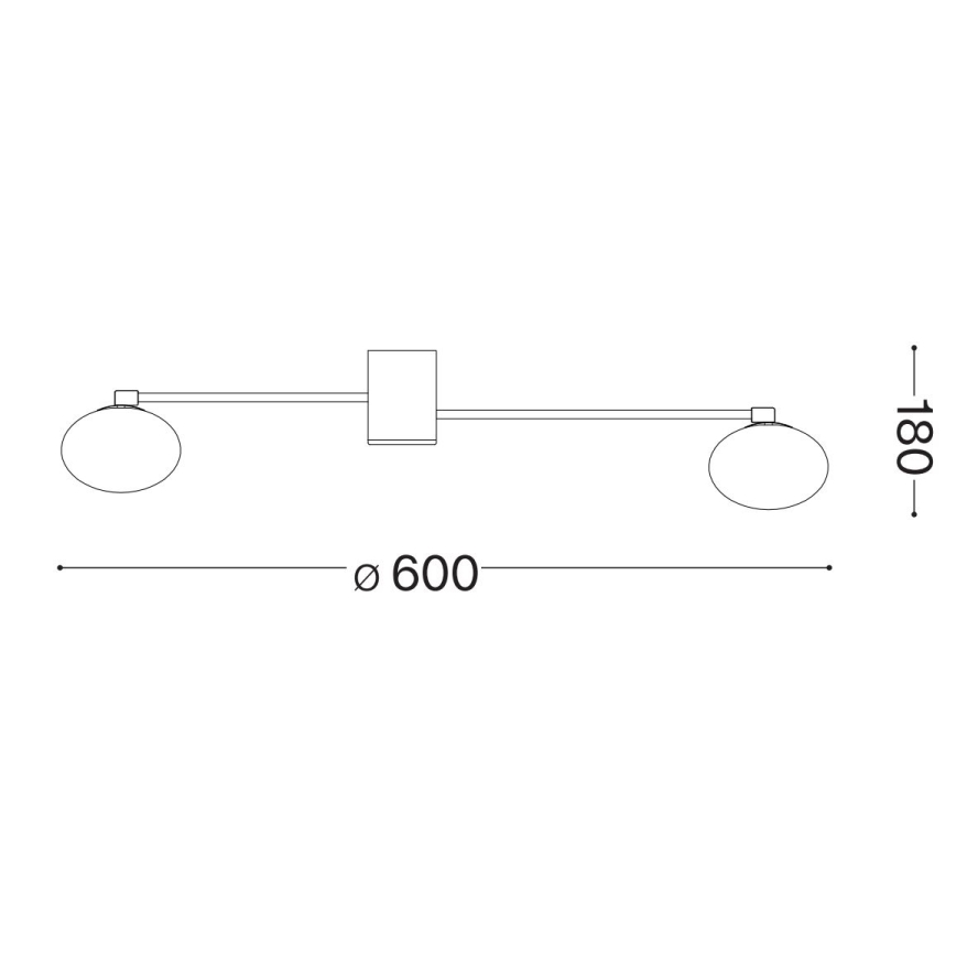 Ideal Lux - Candeeiro  integrado LED HERMES 3xG9/3W/230V diâmetro 60 cm branco