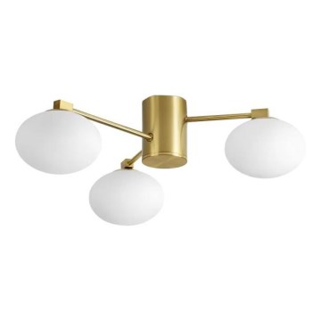 Ideal Lux - Candeeiro  integrado LED HERMES 3xG9/3W/230V diâmetro 60 cm dourado