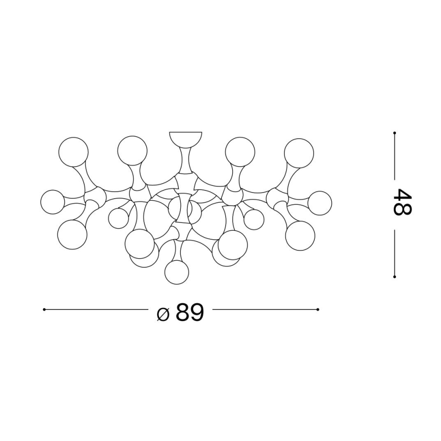 Ideal Lux - Candeeiro  integrado LED NODINO 15xG9/15W/230V branco