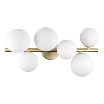 Ideal Lux - Candeeiro  integrado LED PERLAGE 6xG9/3W/230V 49 cm dourado/branco