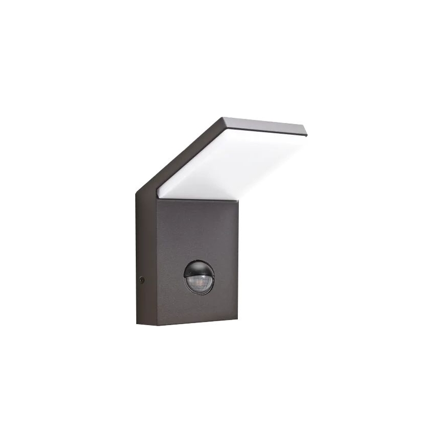 Ideal Lux - Luminária LED de exterior com sensor STYLE LED/9W/230V 4000K CRI 90 IP54 antracite
