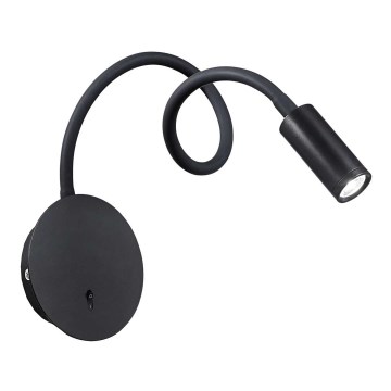 Ideal Lux - Candeeiro LED pequeno e flexível FOCUS LED/3,5W/230V preto