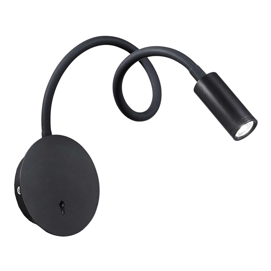 Ideal Lux - Candeeiro LED pequeno e flexível FOCUS LED/3,5W/230V preto