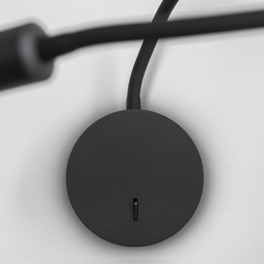 Ideal Lux - Candeeiro LED pequeno e flexível FOCUS LED/3,5W/230V preto