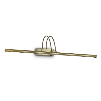 Ideal Lux - Candeeiro para quadros LED BOW LED/8W/230V 76 cm CRI 90 latão