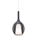 Ideal Lux - Candeeiro pendente em cabo KALIQUE 1xE27/42W/230V Ø 18 cm fumê preto