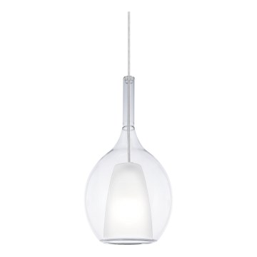 Ideal Lux - Candeeiro pendente em cabo KALIQUE 1xE27/42W/230V Ø 18 cm transparente