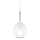 Ideal Lux - Candeeiro pendente em cabo KALIQUE 1xE27/42W/230V Ø 18 cm transparente