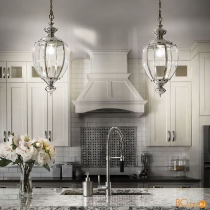 Ideal Lux - Candeeiro suspenso 1xE27/60W/230V cromado brilhante