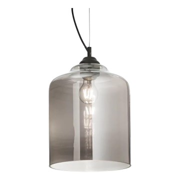 Ideal Lux - Candeeiro suspenso BISTRO 1xE27/60W/230V diâmetro 24 cm fumado