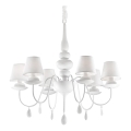 Ideal Lux - Candeeiro suspenso BLANCHE 6xE14/40W/230V diâmetro 75 cm branco