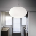 Ideal Lux - Candeeiro suspenso CANDY 1xE27/42W/230V diâmetro 40 cm branco