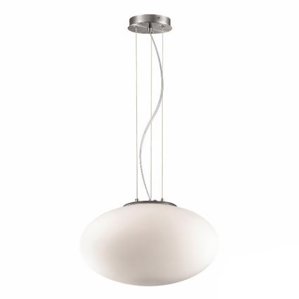 Ideal Lux - Candeeiro suspenso CANDY 1xE27/42W/230V diâmetro 40 cm branco