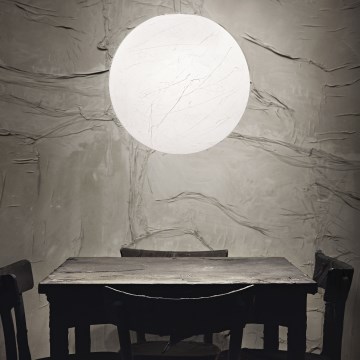 Ideal Lux - Candeeiro suspenso CARTA 1xE27/25W/230V diâmetro 40 cm branco