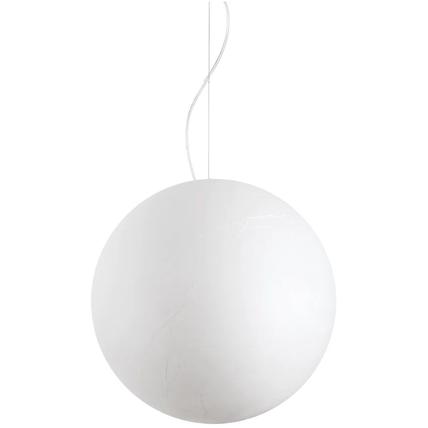 Ideal Lux - Candeeiro suspenso CARTA 1xE27/25W/230V diâmetro 50 cm branco