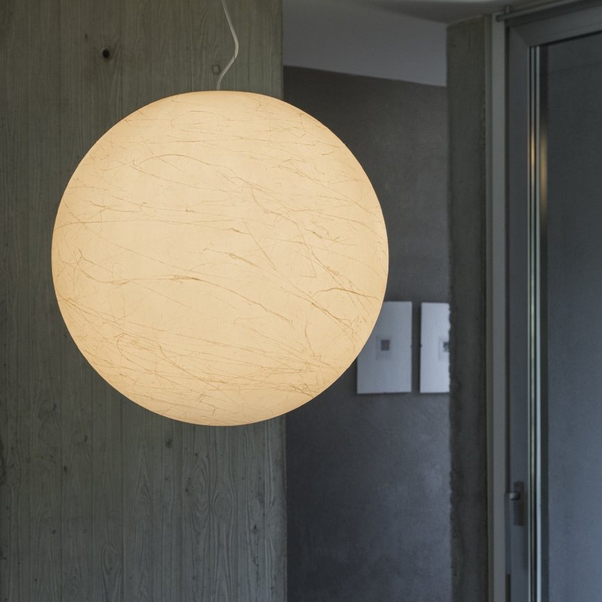 Ideal Lux - Candeeiro suspenso CARTA 1xE27/60W/230V diâmetro 60 cm branco