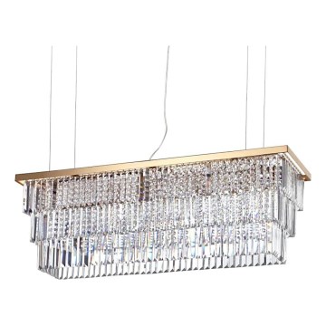 Ideal Lux - Candeeiro suspenso de cristal MARTINEZ 8xE14/40W/230V