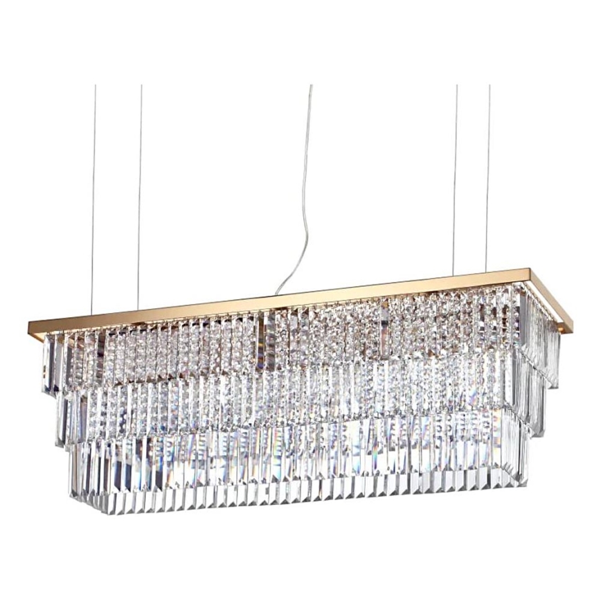 Ideal Lux - Candeeiro suspenso de cristal MARTINEZ 8xE14/40W/230V