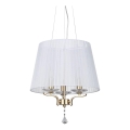 Ideal Lux - Candeeiro suspenso de cristal PEGASO 3xE14/28W/230V diâmetro 40 cm dourado