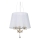 Ideal Lux - Candeeiro suspenso de cristal PEGASO 3xE14/28W/230V diâmetro 40 cm dourado