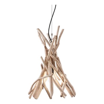 Ideal Lux - Candeeiro suspenso DRIFTWOOD 1xE27/60W/230V goiaba