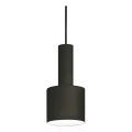 Ideal Lux - Candeeiro suspenso HOLLY 1xE27/60W/230V diâmetro 12 cm preto