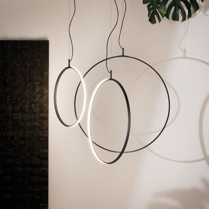 Ideal Lux - Candeeiro suspenso LED CIRCUS LED/36W/230V diâmetro 74,5 cm CRI 90 preto