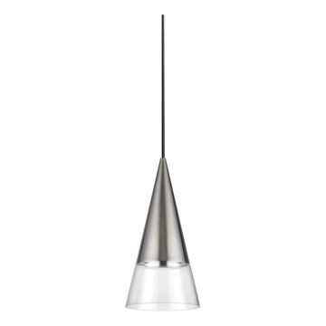 Ideal Lux - Candeeiro suspenso LED CONO 1xGU10/7W/230V diâmetro 15 cm CRI 90 cromado mate