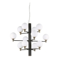Ideal Lux - Candeeiro suspenso LED COPERNICO 12xG9/3W/230V diâmetro 71 cm preto