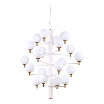 Ideal Lux - Candeeiro suspenso LED COPERNICO 20xG9/3W/230V diâmetro 86 cm branco