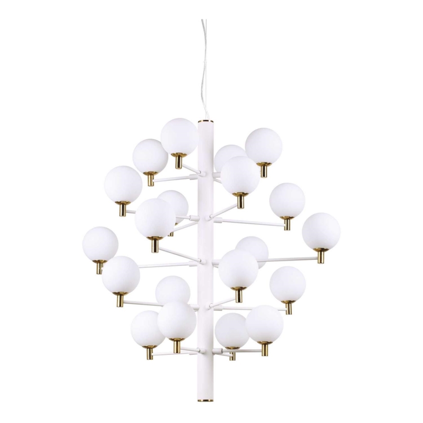 Ideal Lux - Candeeiro suspenso LED COPERNICO 20xG9/3W/230V diâmetro 86 cm branco