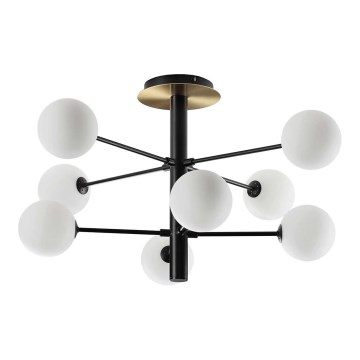 Ideal Lux - Candeeiro suspenso LED COSMOPOLITAN 8xG9/3W/230V diâmetro 64 cm preto